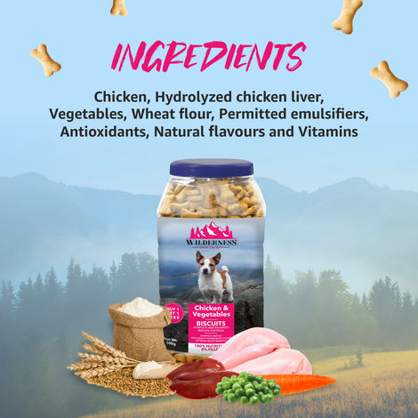 Wilderness Chicken And Vegetable Biscuits Dog Treats ( Buy 1 Get 1 Free)